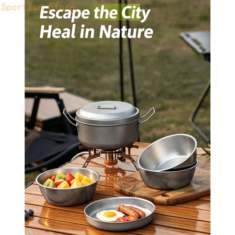 Camping Cooking Dining Set - Группа посуды для походной еды с