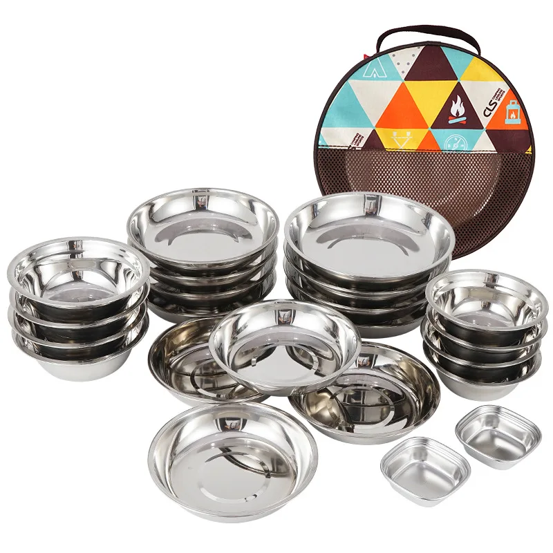 Новый портативный набор посуды – обзор и цена Camping Cooking Dining Set