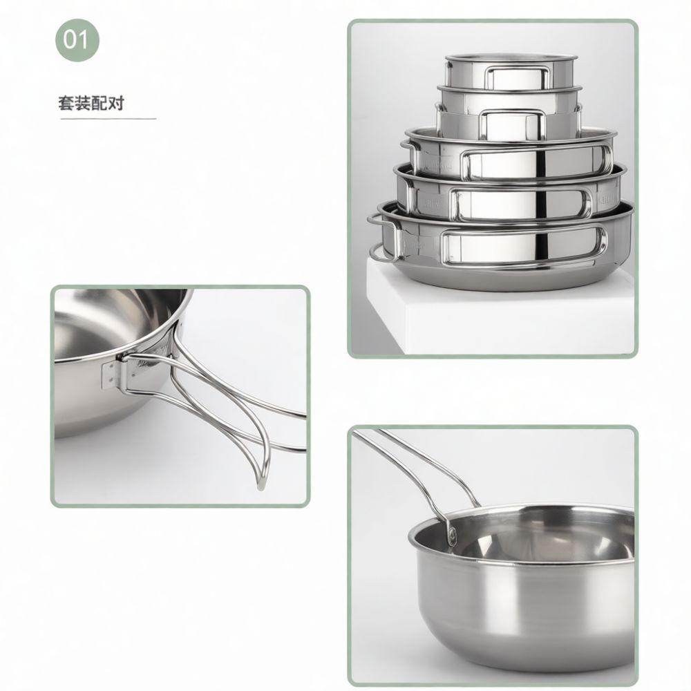 Профессиональный набор посуды  – обзор и цена Camping Cooking Dining Set