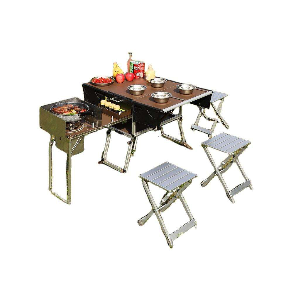 Портативный уличный складной п – обзор и цена Camping Cooking Dining Set