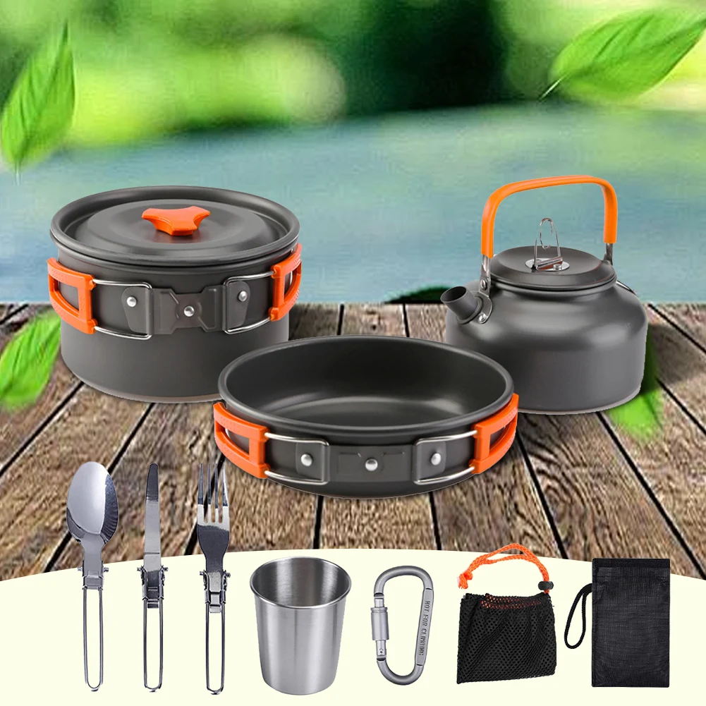 Набор походной посуды: чайник, – обзор и цена Camping Hiking Cooking