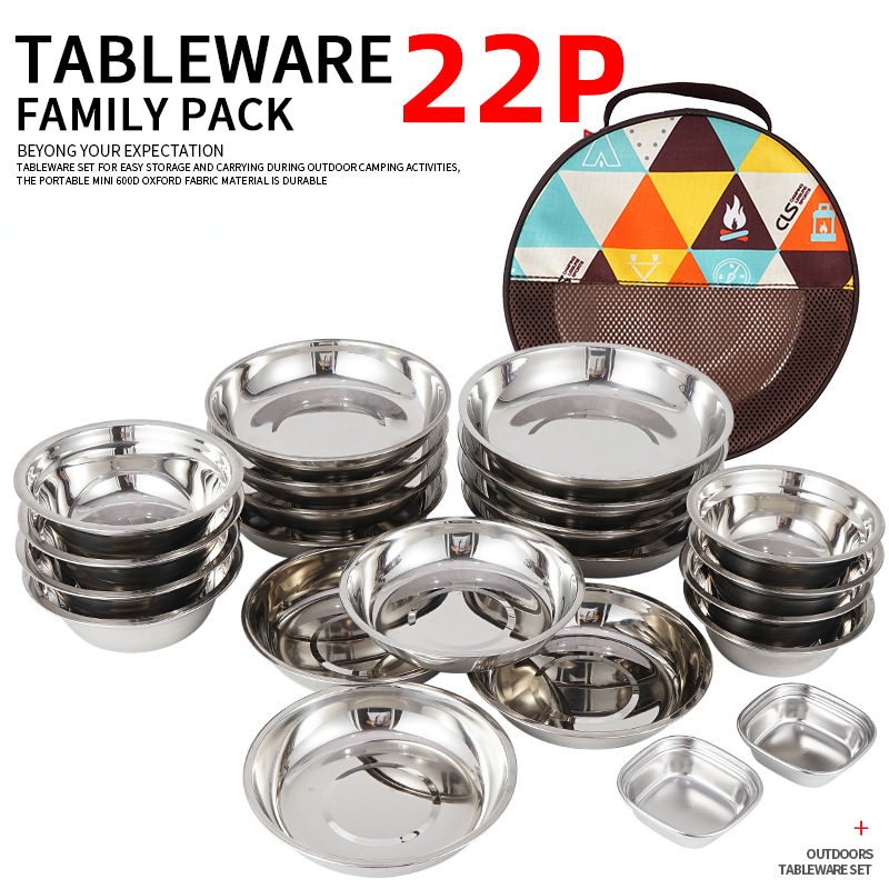 Новый портативный набор посуды – обзор и цена Camping Cooking Dining Set